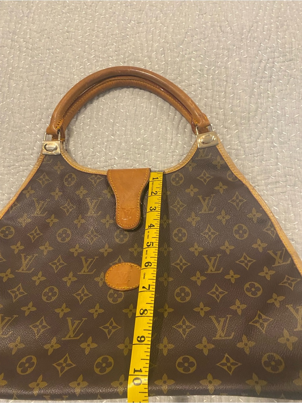 Luxury Monogram Shoulder bag Brown Leather Trim Large - Picture 5 of 13